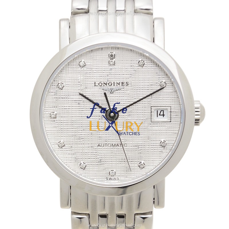 L4.309.4.77.6 - Longines Elegant Replica Watch Automatic Stainless Steel Silver Dial