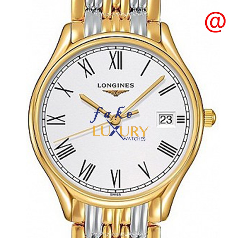 L4.359.2.11.7 - Longines Lyre Replica Watch Quartz 18kt Gold Steel White Dial 32mm