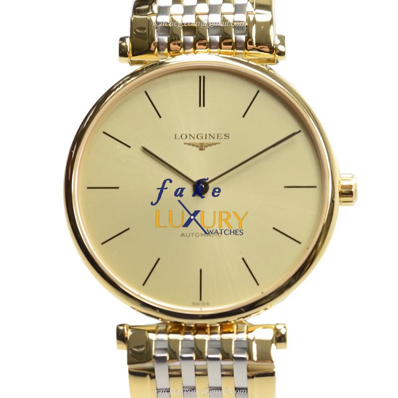 L4.708.2.32.7 - Longines La Grande Replica Watch - PVD Gold Case - Automatic