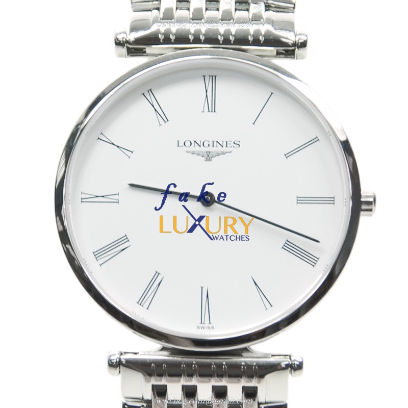 L4.709.4.11.6 - Longines La Grande Replica Watch - Quartz - White Dial Stainless Steel