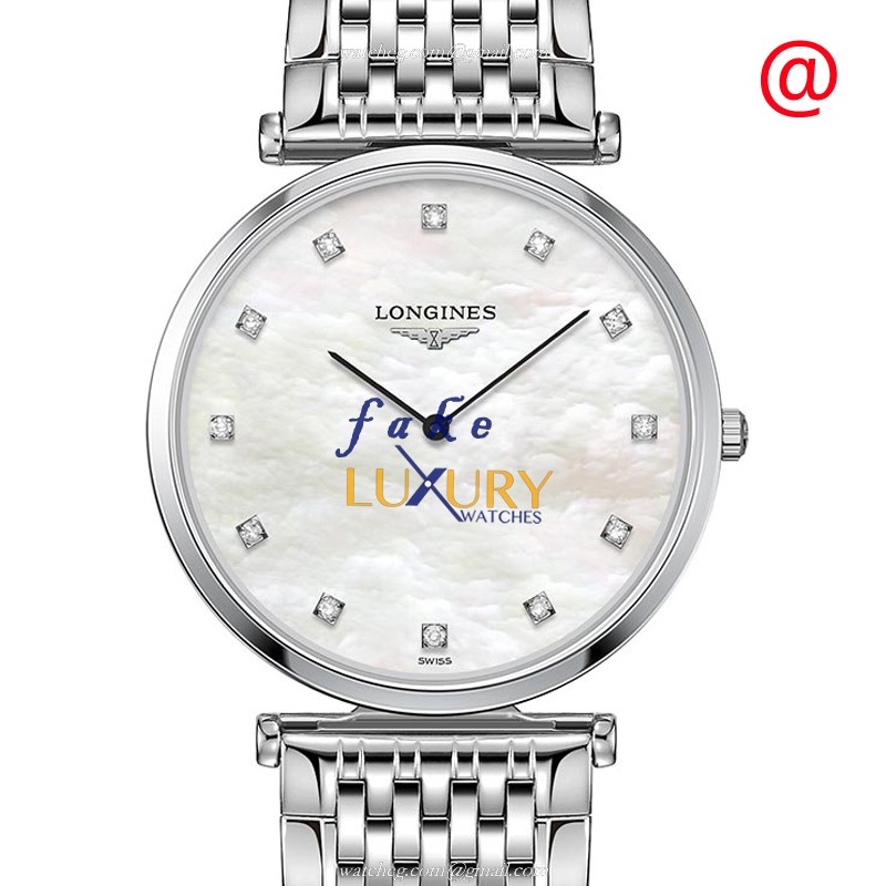 L4.709.4.88.6 - Longines La Grande Replica Watch - Quartz - White Mother of Pearl Dial