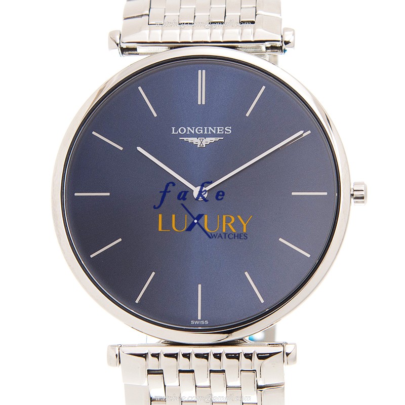 L4.766.4.95.6 - Longines La Grande Replica Watch - Quartz - Blue Dial Silver Strap