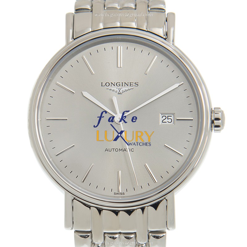 L4.922.4.72.6 - Longines PRESENCE Automatic Replica Watch - Gray Dial Stainless Steel