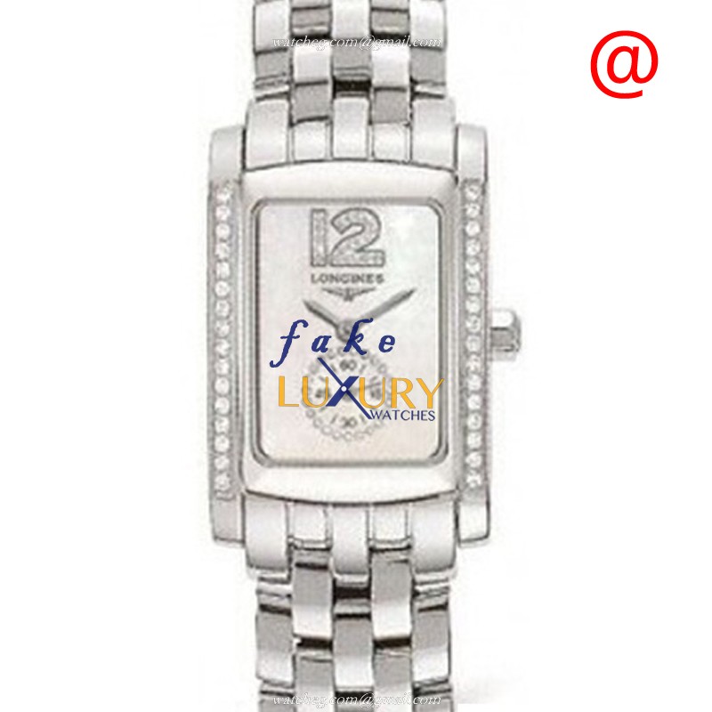 L5.155.0.85.6 - Longines Dolce Vita Replica Watch - Quartz - White Dial Stainless Steel Diamond Case