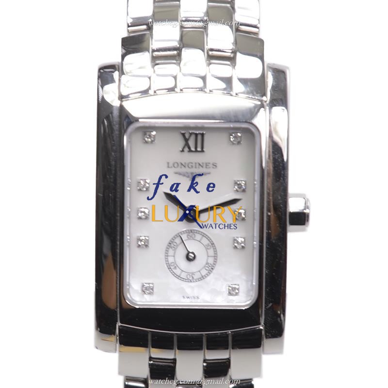 - L5.155.4.84.6 - Longines Dolce Vita Quartz Replica Watch - Stainless Steel Case - White Dial