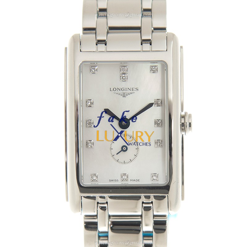 L5.255.4.87.6 - Longines Dolce Vita Replica Watch Quartz Stainless Steel White Mother of Pearl Dial