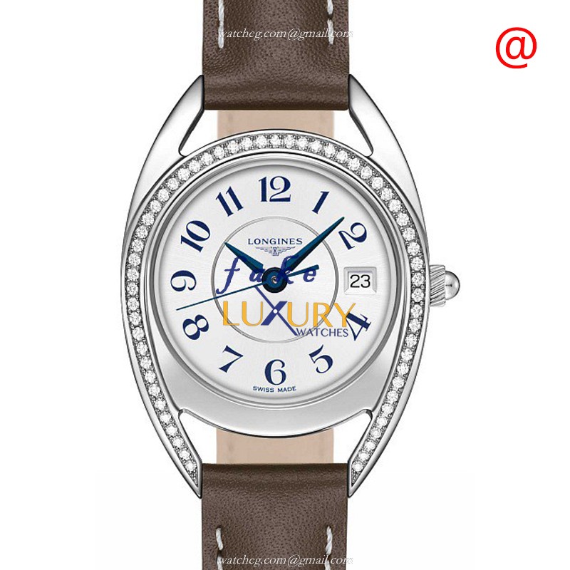 L6.136.0.73.2 - Longines Replica Watch Equestrian Quartz Stainless Steel Diamonds White Dial