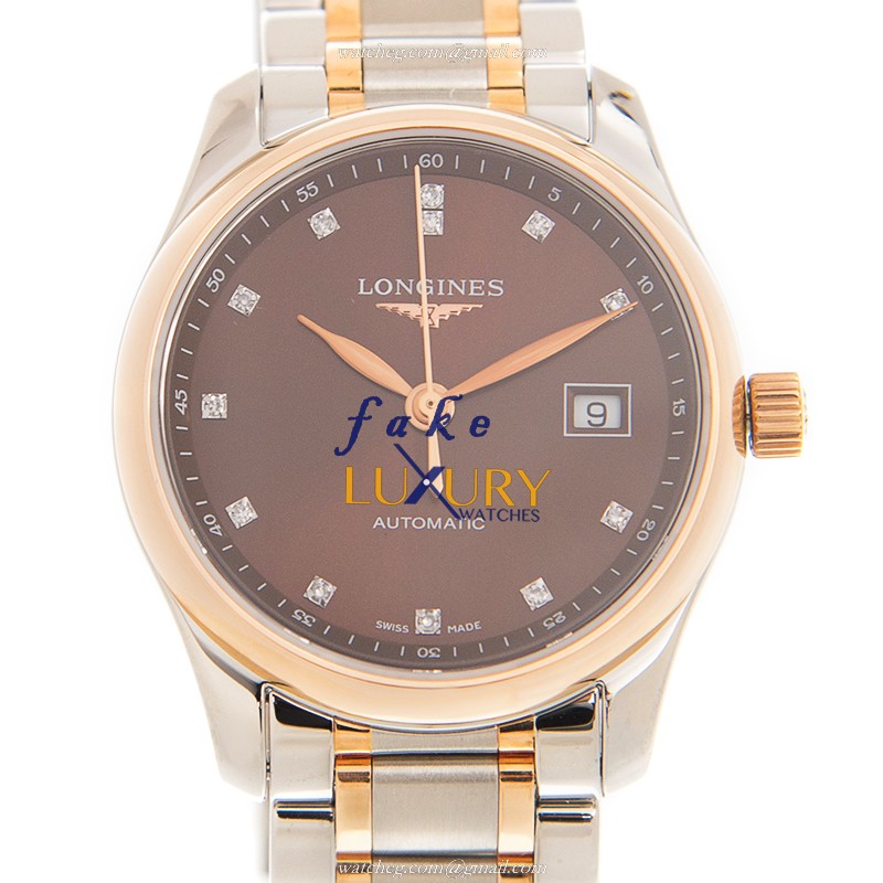 - LONG-01234 - Longines L2.257.5.67.7 Replica Watch - Automatic - 18kt Rose Gold & Steel Case