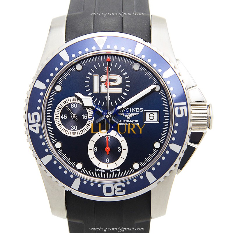 Longines Conquest Automatic Stainless Steel L3.644.4.96.6 Blue Dial Rubber Strap Replica Watch