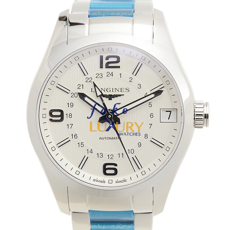 Longines Conquest L2.799.4.76.6 42mm Automatic Stainless Steel Silver Dial Replica Watch