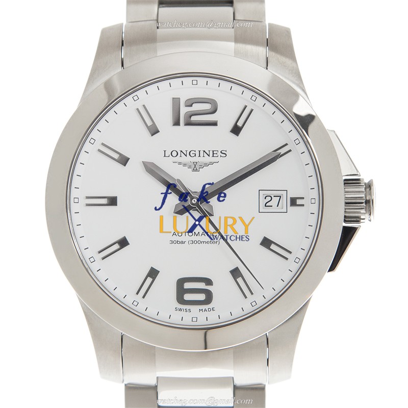 Longines Conquest L3.676.4.16.6 - Replica Watch - Automatic - White Dial - Steel Bracelet