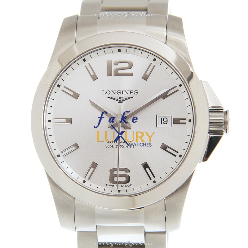 Longines Conquest L3.777.4.76.6 Automatic Stainless Steel Silver Dial Replica Watch