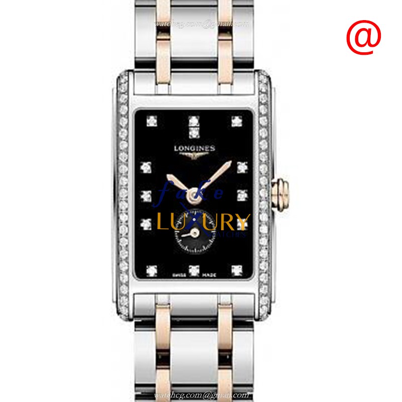 Longines Dolce Vita L5.255.5.59.7 Replica Watch, Quartz, Black Dial, Diamonds