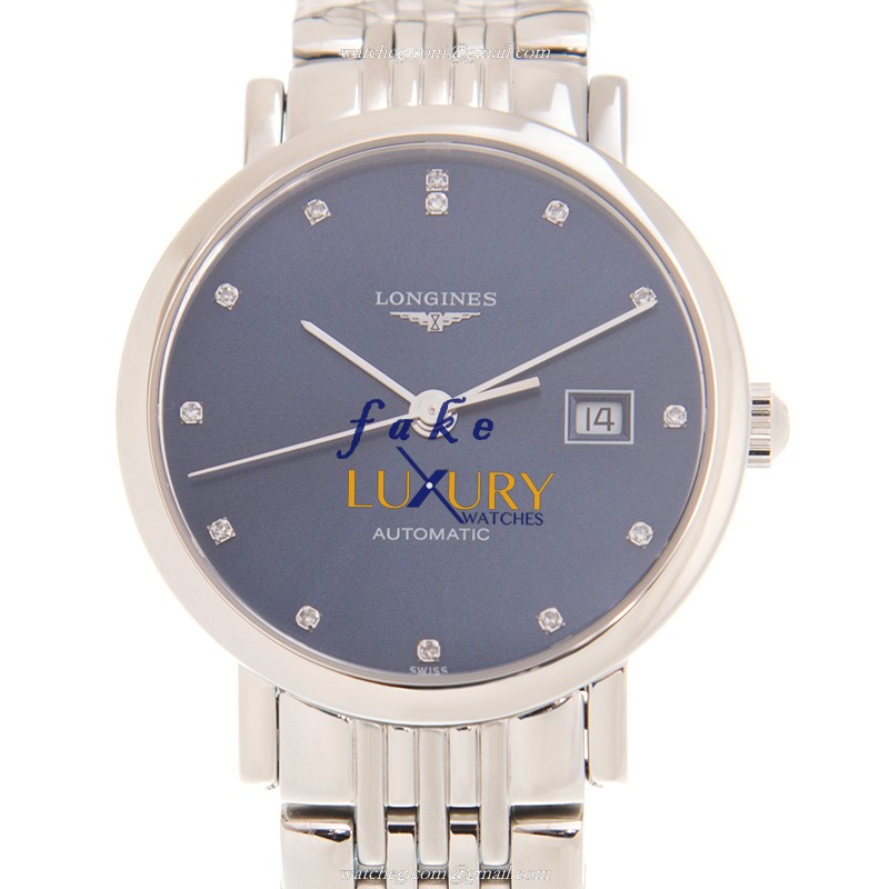 Longines Elegant Automatic Stainless Steel Blue Dial L4.310.4.97.6 Replica Watch