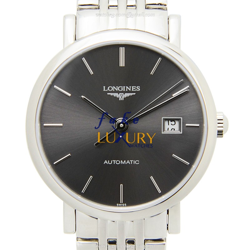 Longines ELEGANT L4.310.4.72.6 Automatic Gray Dial Stainless Steel Replica Watch