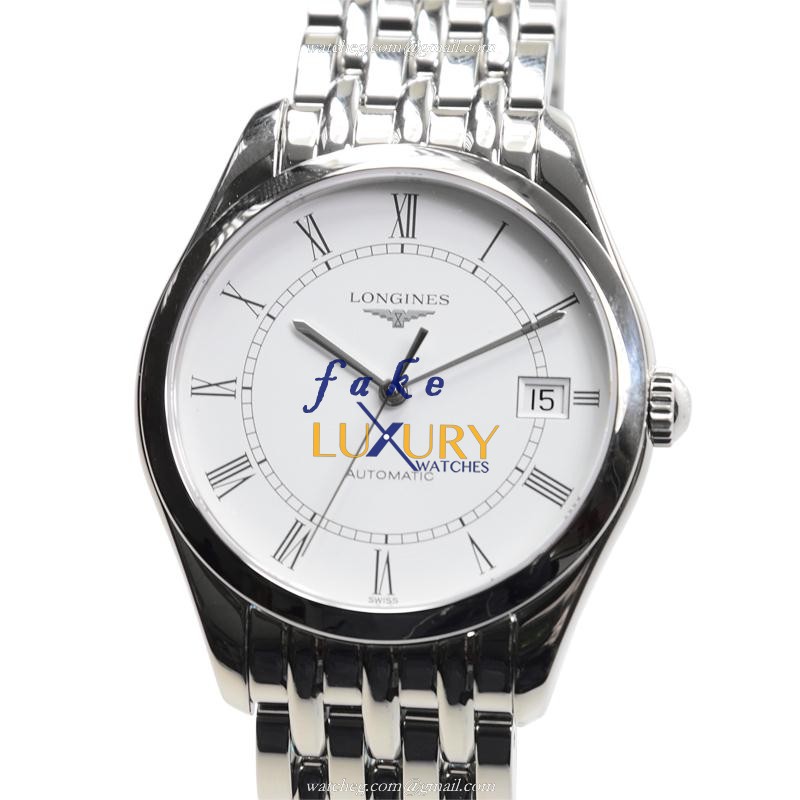 Longines Elegant Series L4.898.4.11.6 Replica Watch, White Dial, Steel Bracelet, Automatic