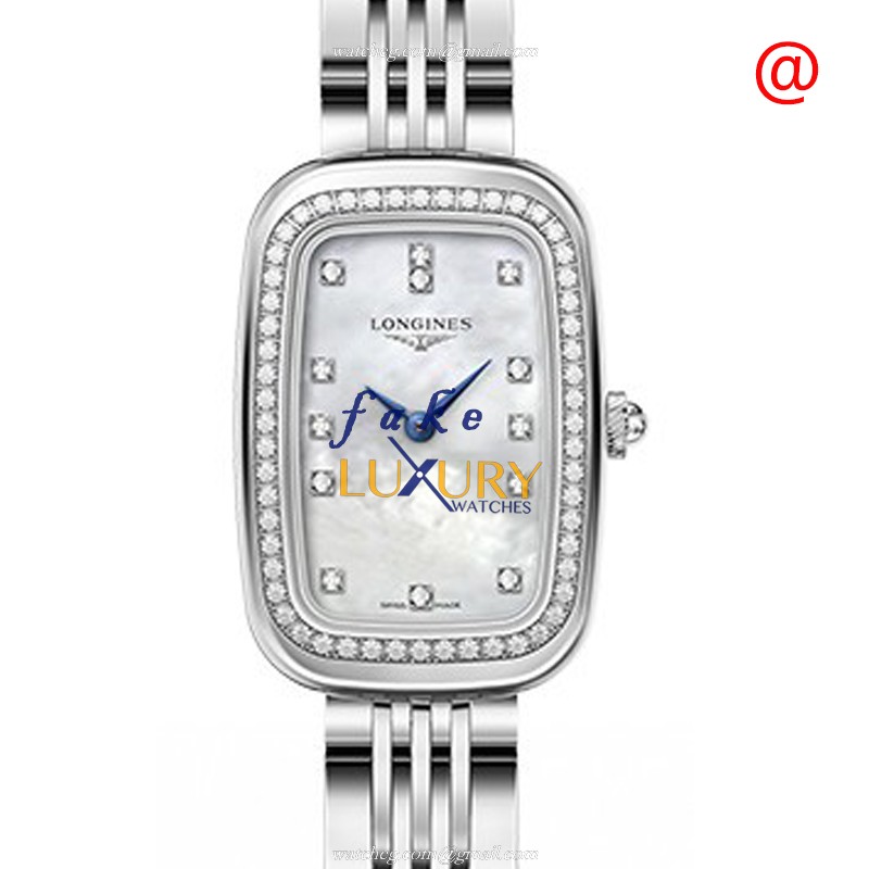 Longines EQUESTRIAN L6.140.0.87.6 Quartz Stainless Steel & Diamonds White Dial Silver Strap Replica