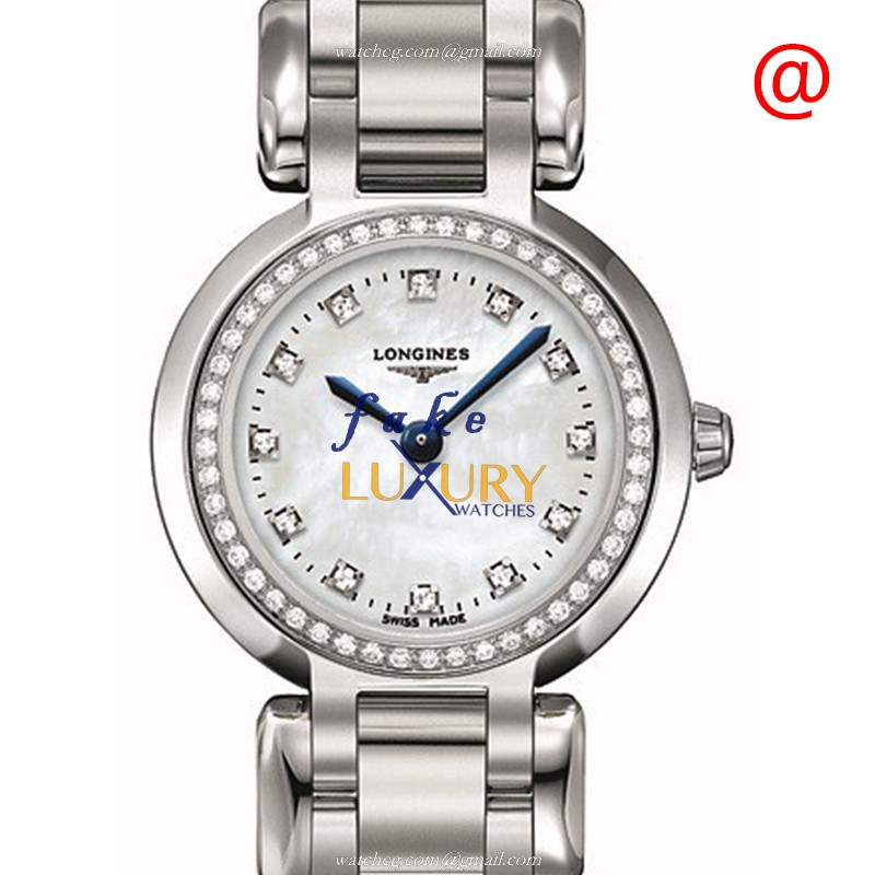 Longines Equestrian L8.109.0.87.6 Watch Quartz White Dial Sapphire Crystal Stainless Steel Diamond