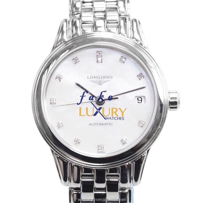 Longines FLAGSHIP L4.274.4.87.6 Automatic White Mother of Pearl Dial Stainless Steel Replica Watch