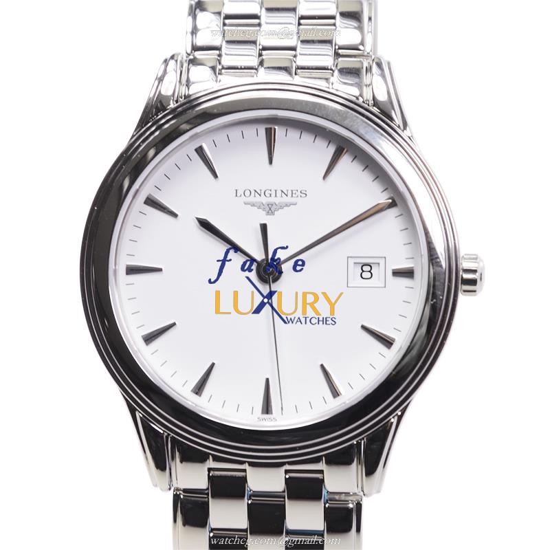 Longines FLAGSHIP L4.716.4.12.6 Replica Watch Quartz Stainless Steel White Dial 36mm