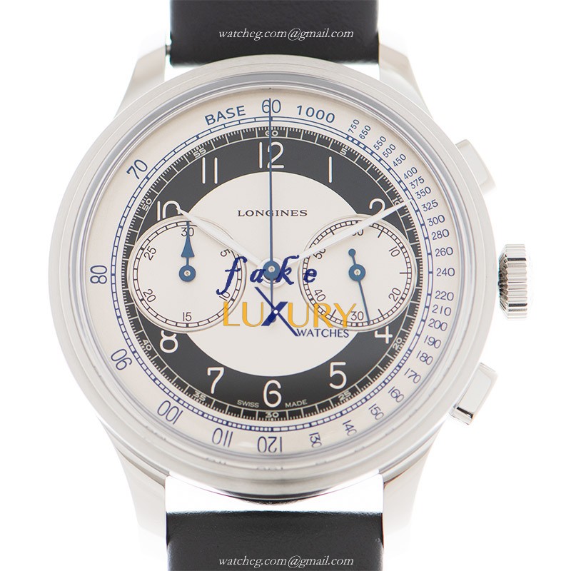 Longines Heritage Classic L2.830.4.93.0 Automatic Silver Dial Leather Strap Replica Watch