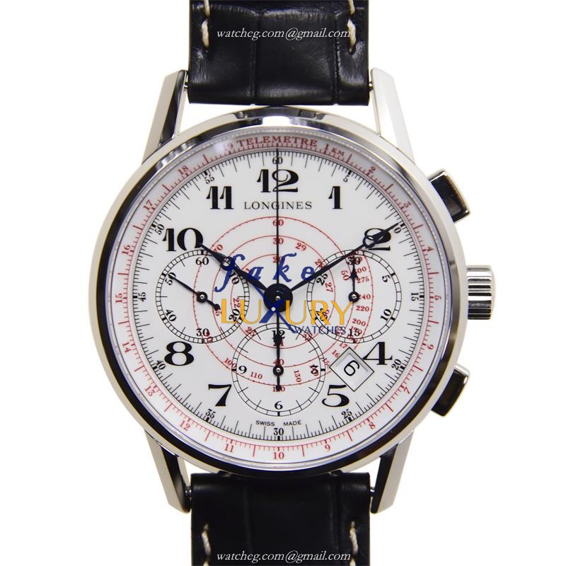 Longines Heritage L2.780.4.18.2 - Replica Watch - White Dial - Automatic - Alligator Strap