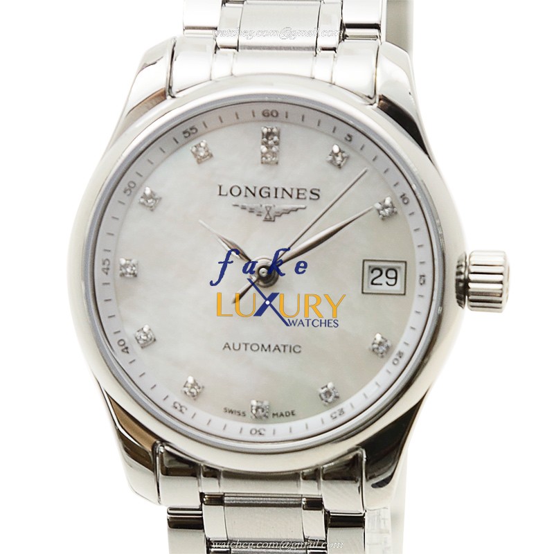 Longines L2.128.4.87.6 Master Automatic Stainless Steel Replica Watch - Silver Dial & Band - Luxury Replica Watch