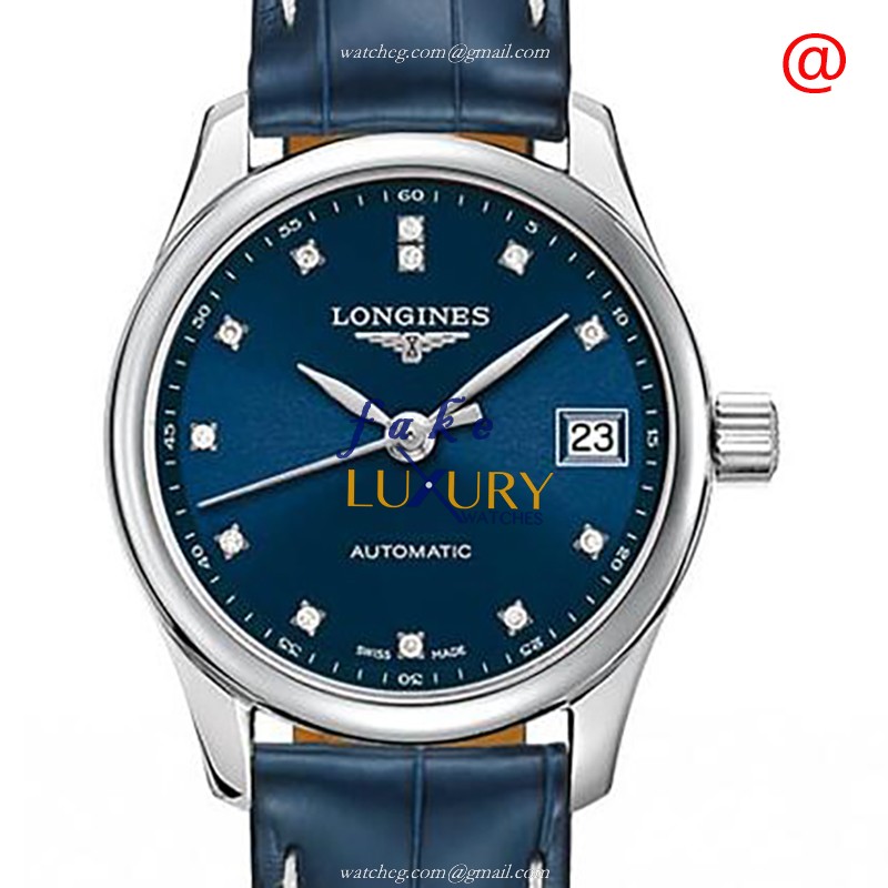 Longines L2.128.4.97.0 Master Automatic Stainless Steel Replica Watch - Swiss Movement, Blue Dial &