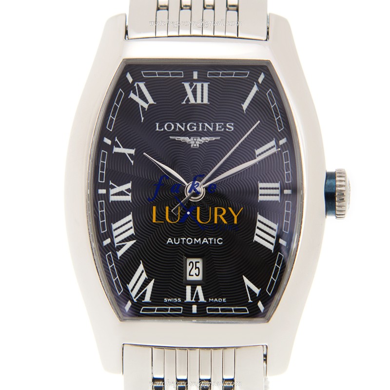 Longines L2.142.4.51.6 Replica Watch, Automatic, Black Dial, Steel Case & Bracelet, 30mm - Luxury Replica Watch
