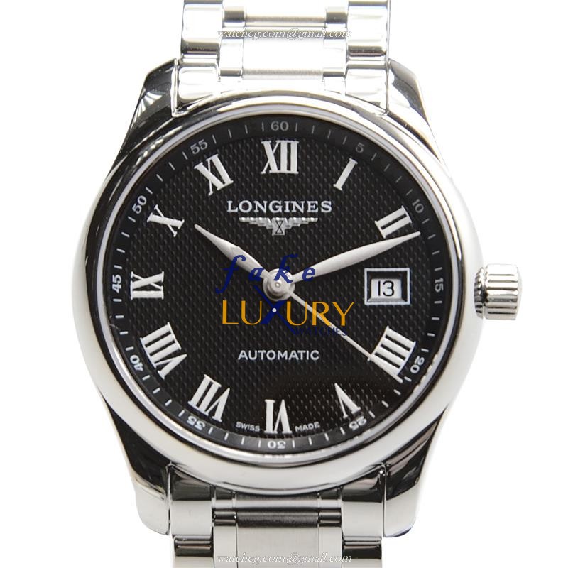 Longines L2.257.4.51.6 MASTER Automatic Black Dial Stainless Steel Replica Watch