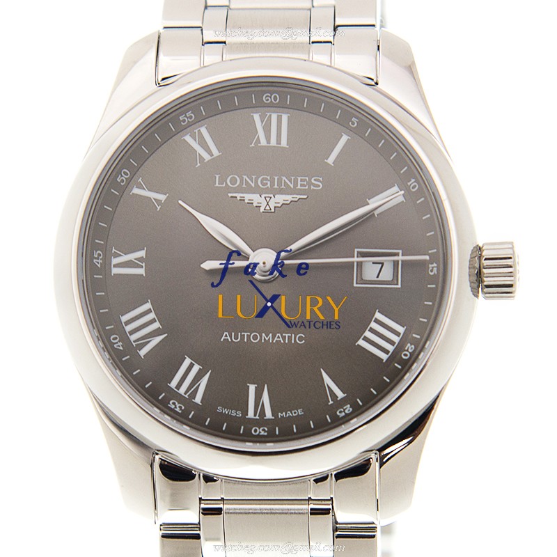Longines L2.257.4.71.6 MASTER Replica Watch, Brown Dial, Steel Bracelet, Automatic