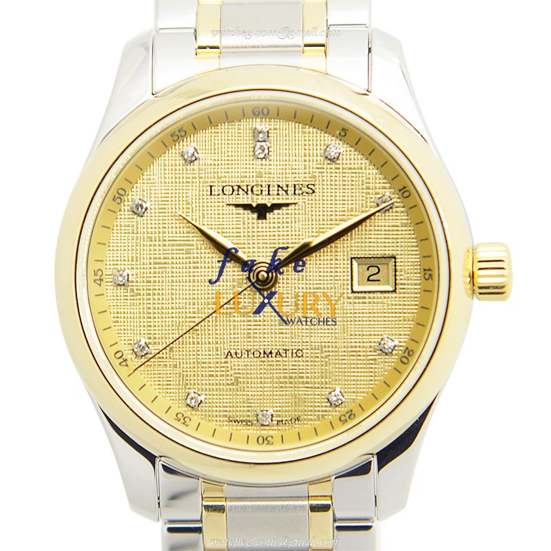 Longines L2.257.5.38.7 Master Automatic Gold Dial Gold-Plated Steel Replica Watch