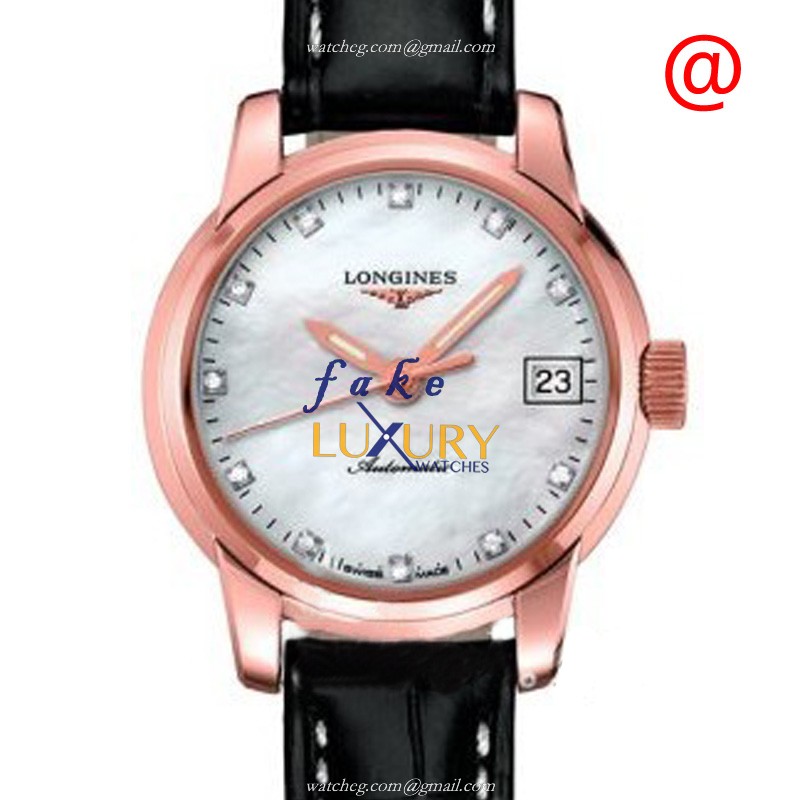 Longines L2.263.8.88.3 SAINT IMIER Auto 18kt Rose Gold Case Sapphire Crystal Silver Dial Alligator
