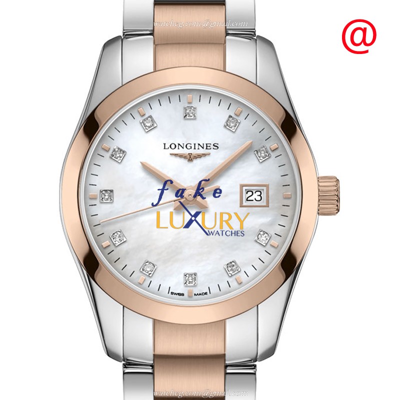 Longines L2.286.3.87.7 Quartz Gold-Plated Stainless Steel Replica Watch - Swiss Clone - White Dial - Luxury Replica Watch