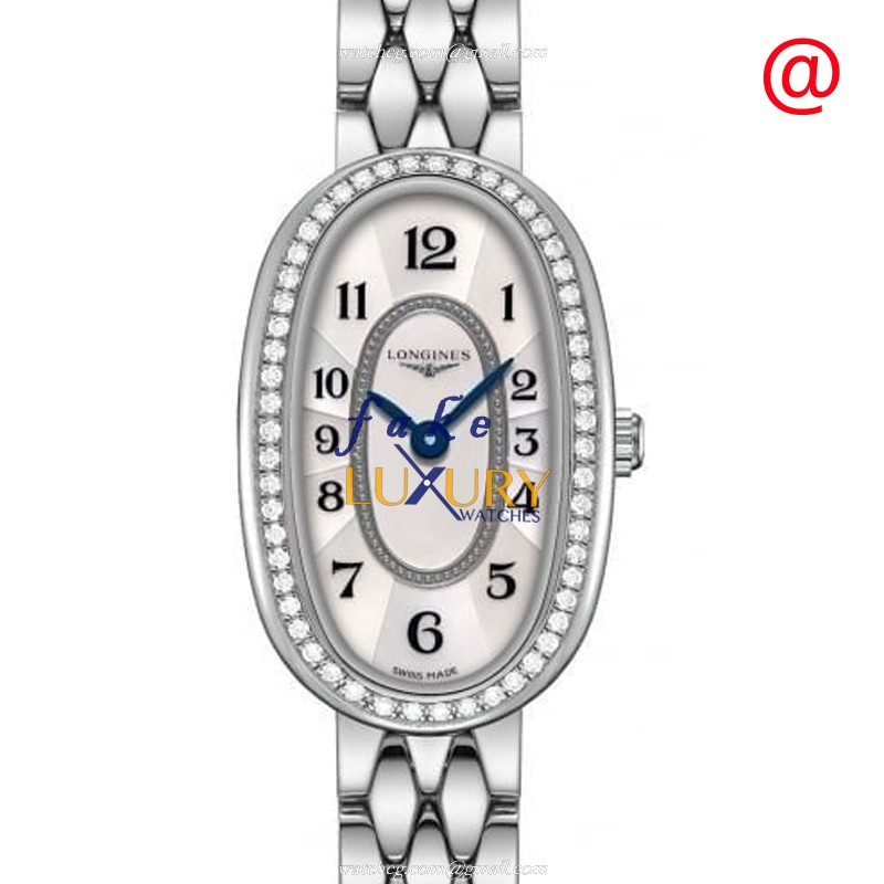 Longines L2.304.0.83.6 Replica Watch, Quartz, Silver Dial, 16mm Stainless Steel Case, Diamonds