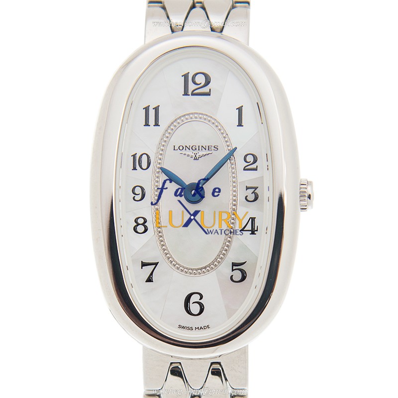 Longines L2.305.4.83.6 Symphonette Replica Watch - White Mother of Pearl Dial - Quartz - Steel