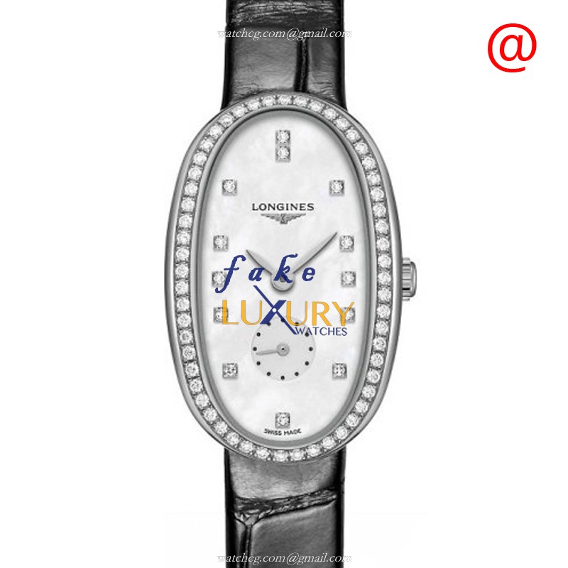 Longines L2.306.0.87.0 Symphonette Replica Watch With Quartz Movement, White Mother of Pearl Dial - Luxury Replica Watch
