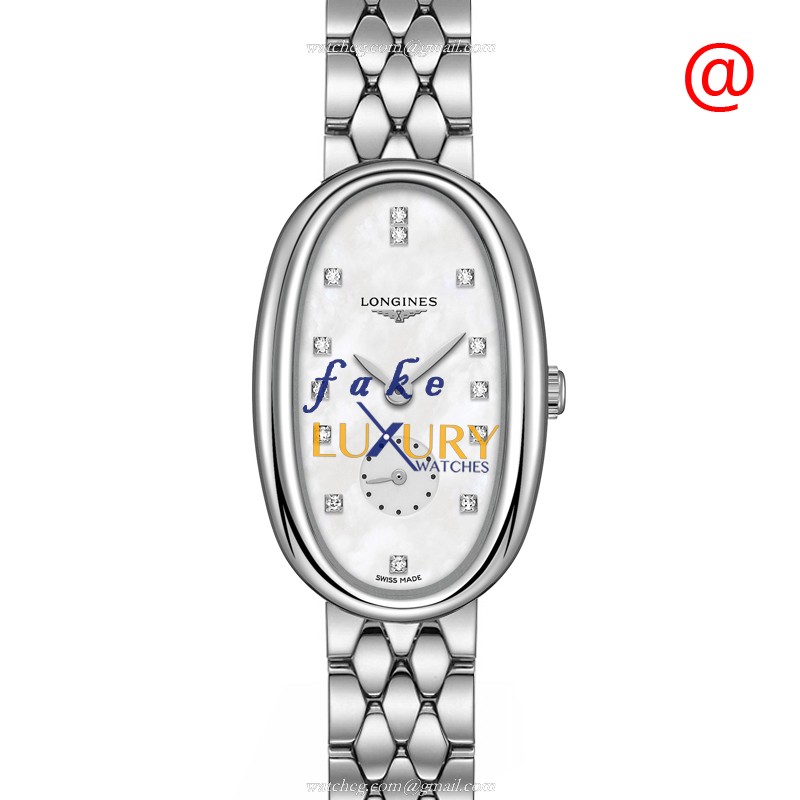 Longines L2.306.4.87.6 Symphonette Replica Watch, Quartz Movement, White Mother of Pearl Dial