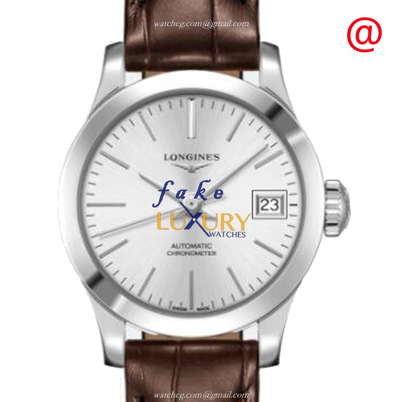 Longines L2.320.4.72.2 RECORD Automatic Swiss Replica Watch, Silver Dial, Stainless Steel Case - Luxury Replica Watch