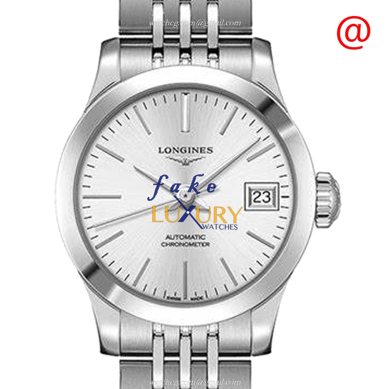 Longines L2.320.4.72.6 Record Silver Dial Automatic Stainless Steel Replica Watch