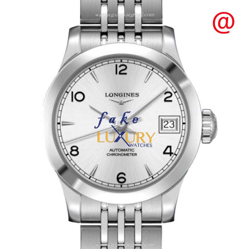 Longines L2.320.4.76.6 - Automatic Stainless Steel Replica Watch - L592.4 - Silver Dial - Folding