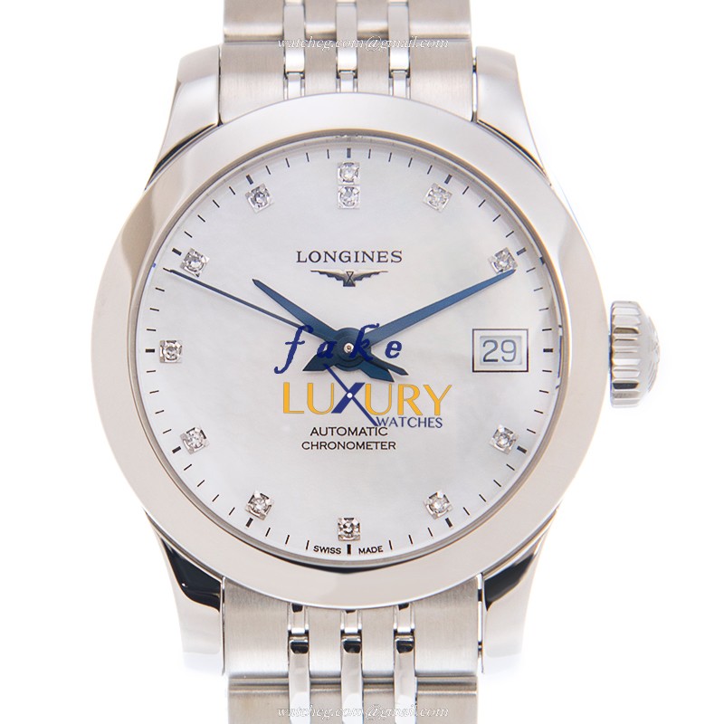 Longines L2.320.4.87.6 Replica Watch Automatic White Mother of Pearl Dial Stainless Steel