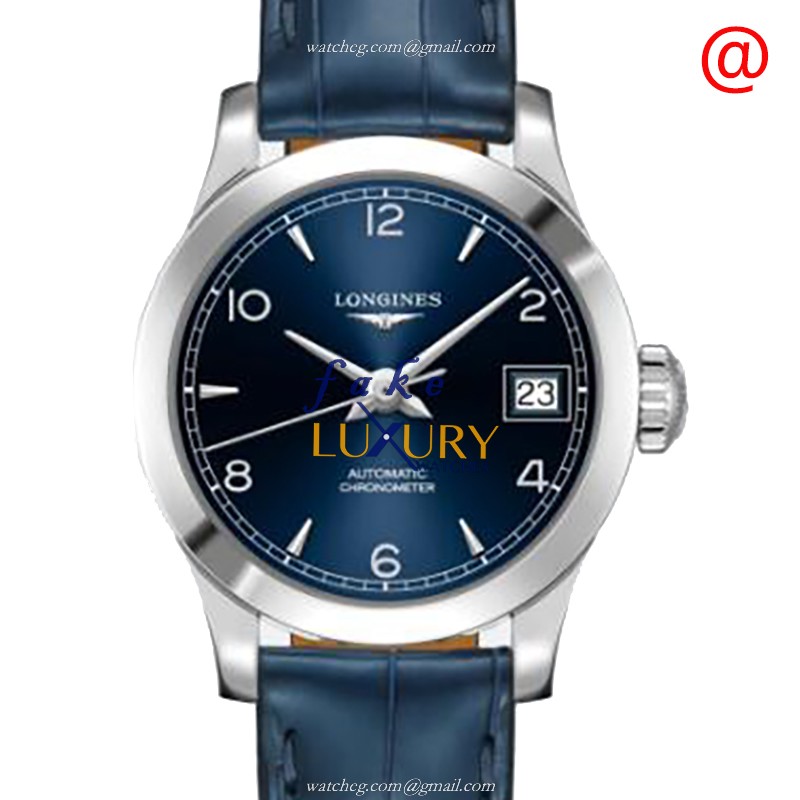 Longines L2.320.4.96.4 Replica Watch, Automatic Movement, Blue Dial, Stainless Steel Case