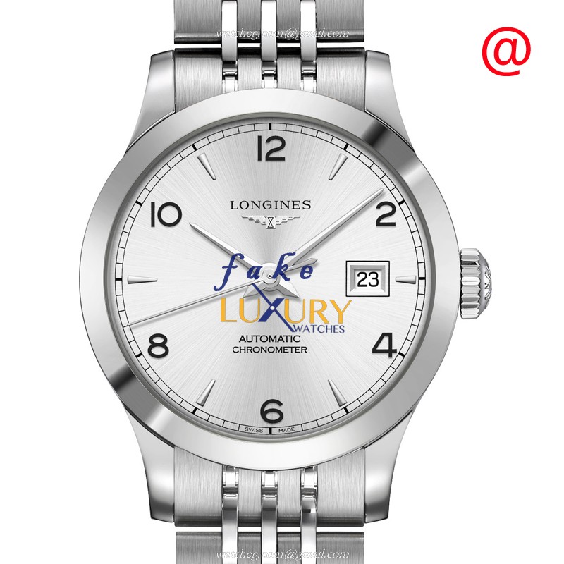 Longines L2.321.4.76.6 Replica Watch With Automatic Movement, Silver Dial, Steel Bracelet