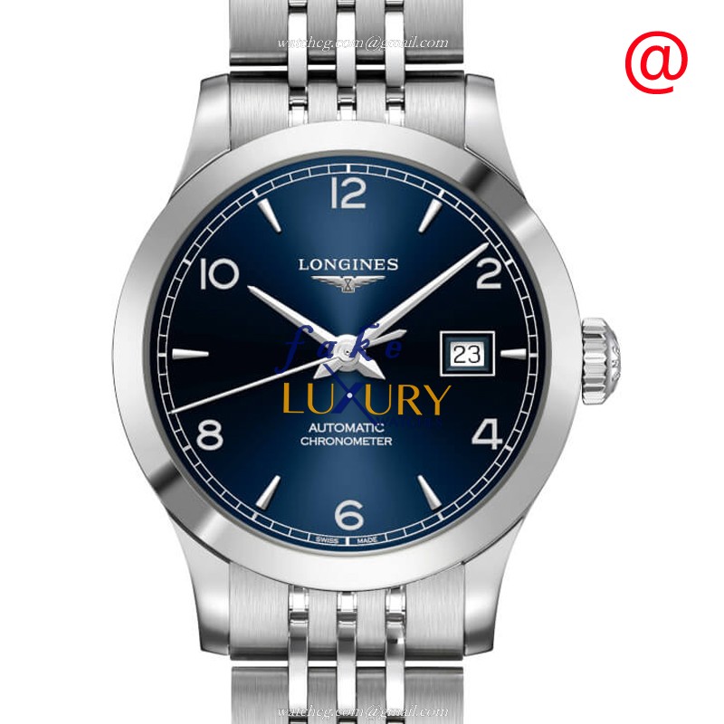 -15202ST.OO.1240ST.01 - Longines L2.321.4.96.6 RECORD Automatic Replica Watch - Blue Dial - Luxury Replica Watch