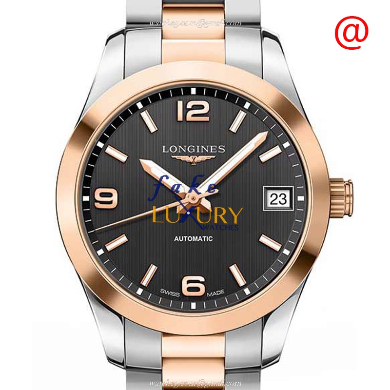 Longines L2.385.5.56.7 Replica Watch - Conquest Classic - Automatic - 18kt Rose Gold & Steel Case