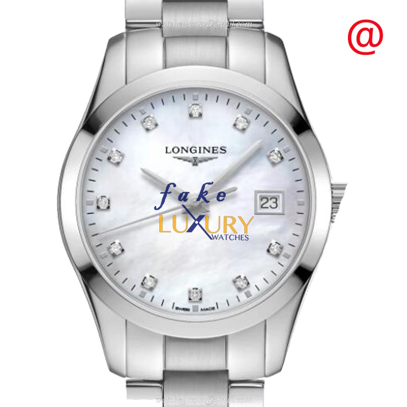 Longines L2.386.4.87.6 Quartz Stainless Steel Replica Watch - White Dial, Silver Strap - Luxury Replica Watch