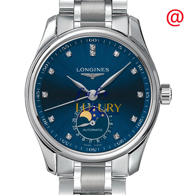 Longines L2.409.4.97.6 MASTER - Replica Watch - Automatic - Blue Dial - Steel Bracelet