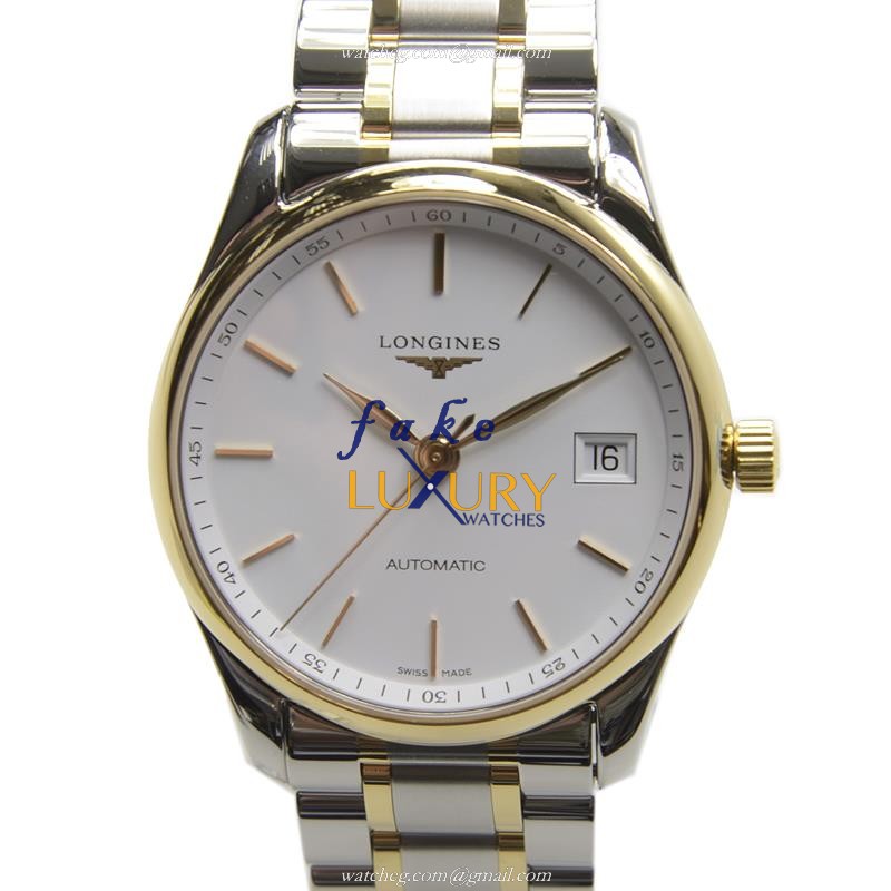 Longines L2.518.5.12.7 Master Auto 18kt Gold Steel Case Replica Watch - Luxury Replica Watch