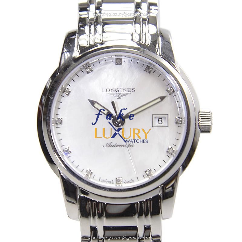 Longines L2.563.4.87.6 Saint Imier Replica Watch White Mother of Pearl Dial Stainless Steel
